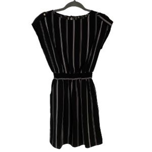 Iris | Feel Radiant & Stylish | Black Pinstripe Dress